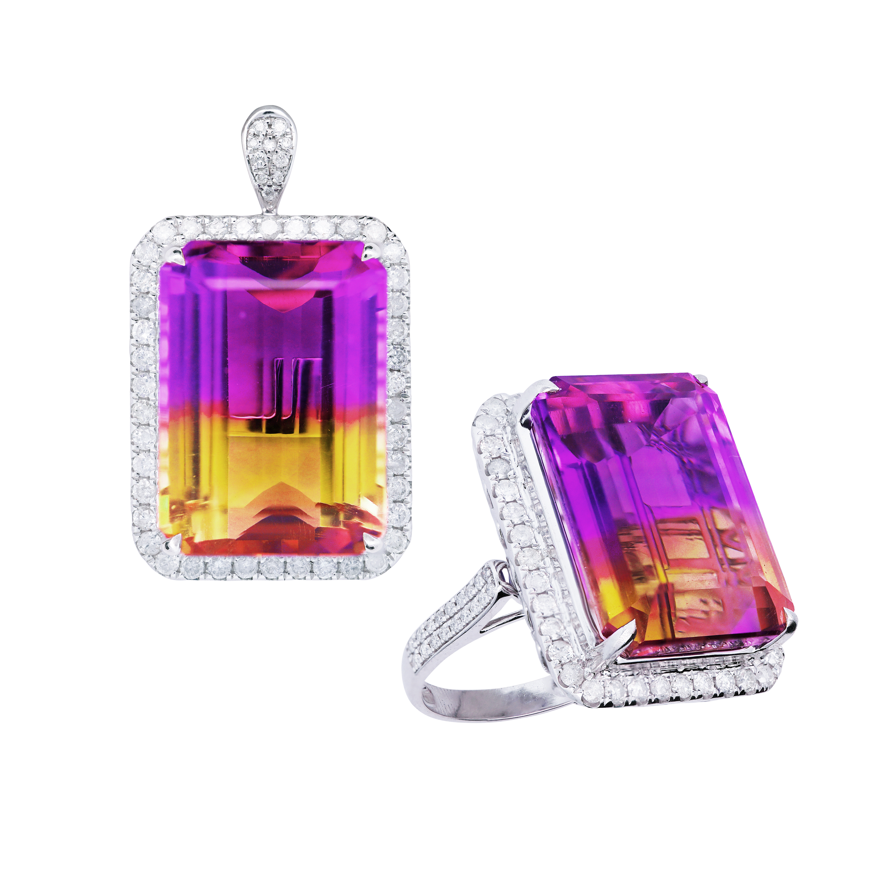 Saveria Ametrine Convertible Ring / Pendant